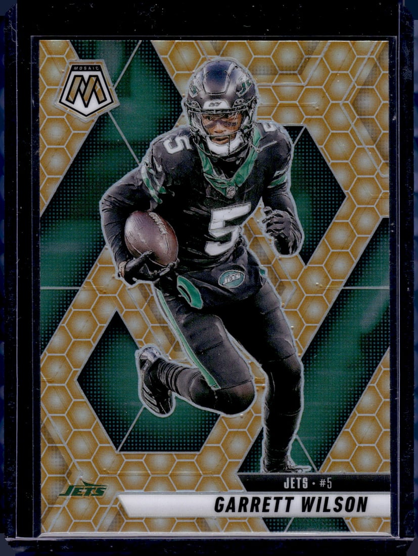 Garrett Wilson Honeycomb Prizm SSP Case Hit 2025 Mosaic #23 New York Jets (1 of 2)
