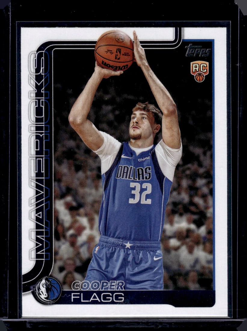 Cooper Flagg Rookie Card 2025-26 Topps #201 Dallas Mavericks (1 of 2)