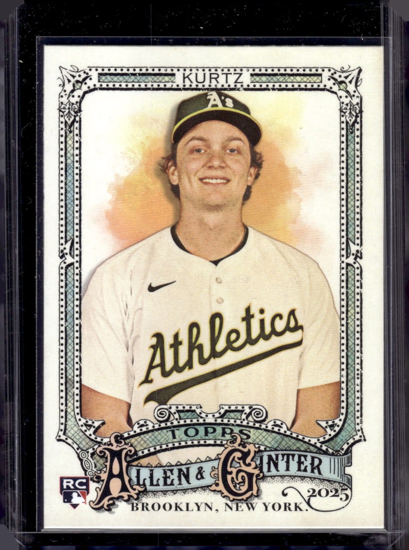 Nick Kurtz Rookie Card 2025 Allen & Ginter #296 Oakland Athletics (1 of 2)