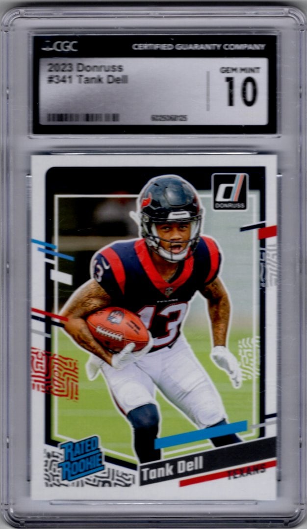 Tank Dell Rookie Card 2023 Donruss #341 CGC 10 (Slab Has Some Scrathces See Pics) (1 of 2)