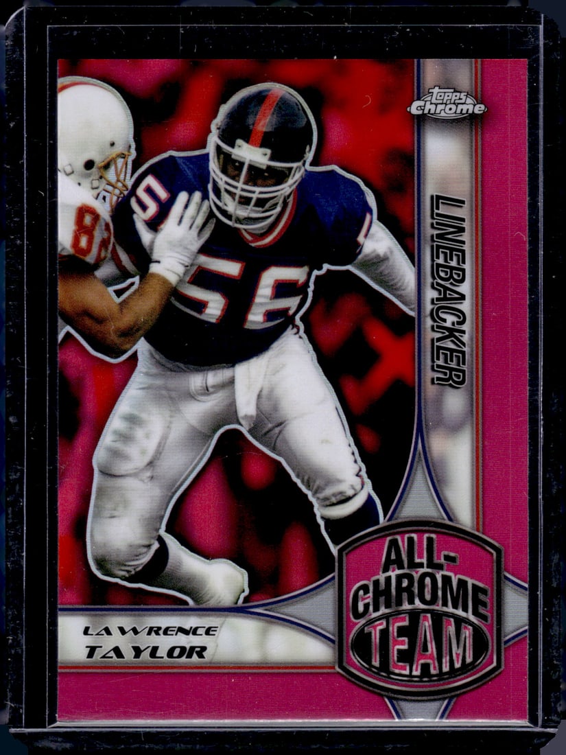 Lawrence Taylor Pink Refractor 2024 Topps Chrome #ACT-16 New York Giants (1 of 2)