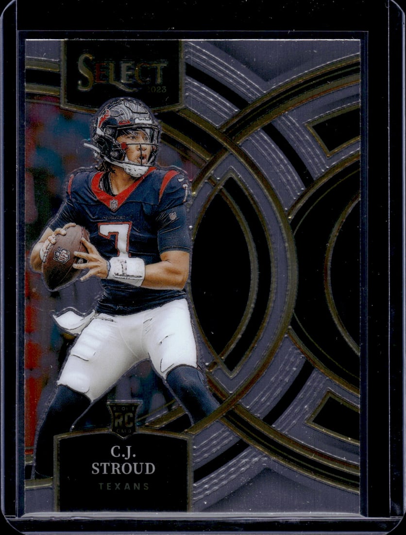 Cj Stroud Rookie Card Premier Level 2023 Select #183 Houston Texans (1 of 2)