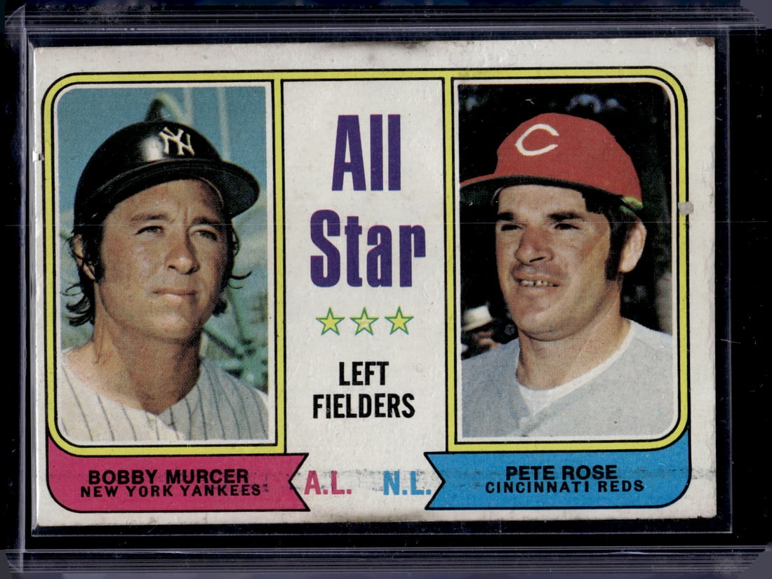Pete Rose/Bobby Murcer 1974 Topps #336 Has Surface Issues See Pictures (1 of 2)