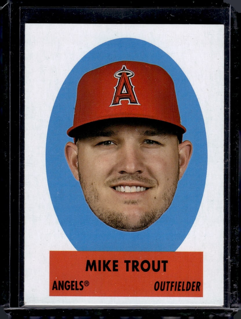 Mike Trout 2021 Topps Archives Peel Offs #69PO-1 Los Angeles Angels (1 of 2)
