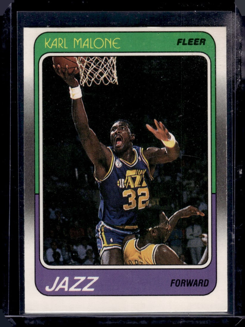Karl Malone 1988-89 Fleer #114 Utah Jazz (1 of 2)