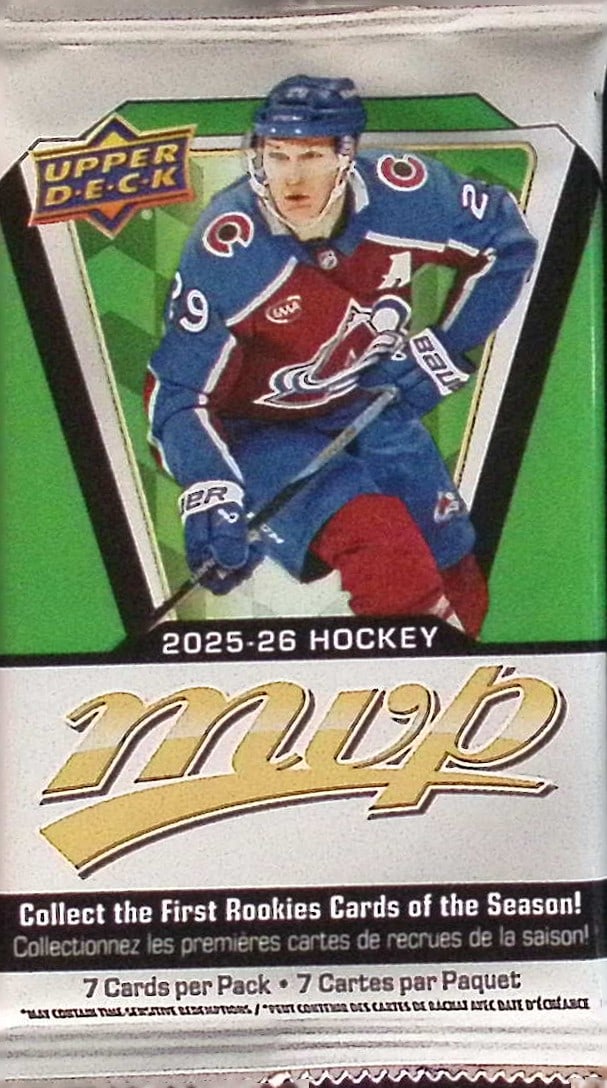 2025-26 Upper Deck MVP Hockey Blaster Box Pack - NHL Sports Trading Card: Upper Deck Hockey NHL Trading & Sports Cards, Stanley Cup Winners & Hall of Fame Players, Connor McDavid, Alex Ovechkin, Sports Cards for Sale Near Me, Auction Lots for Sale on Line