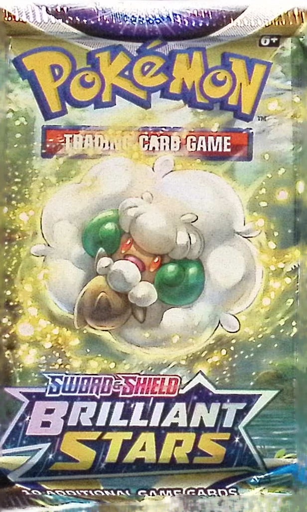 Pokemon Sword and Shield Brilliant Stars 10 Card Booster Pack Charizard Pikachu Holo Rare Cards (1 of 1)