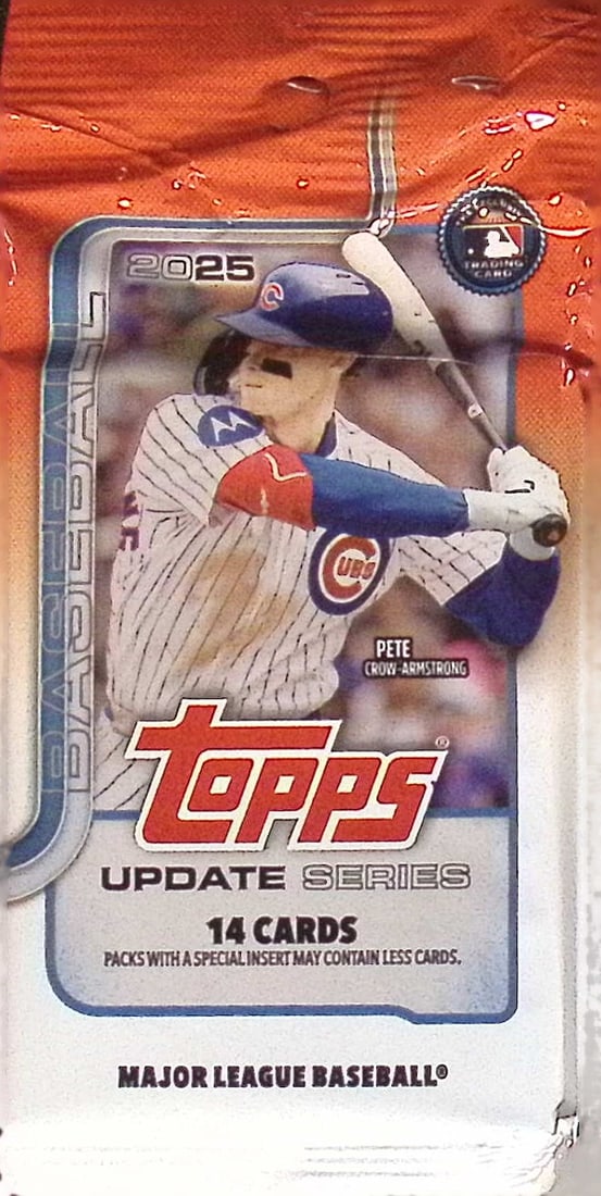 2025 Topps Update Series Baseball Cards RETAIL BOX PACK Sports Cards Rookie Cards James Wood (1 of 1)