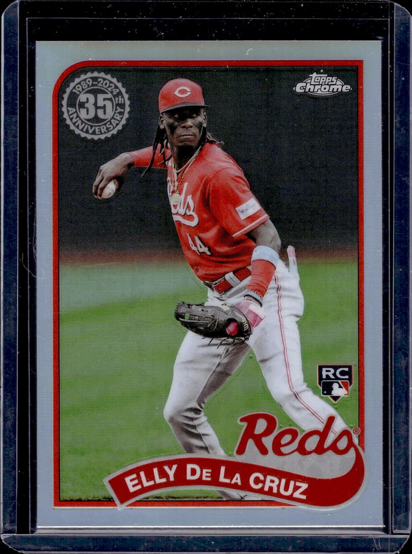 Elly De La Cruz Rookie Card 35th Anniversary Refractor 2024 Topps Chrome #89CB-1 Reds (1 of 2)