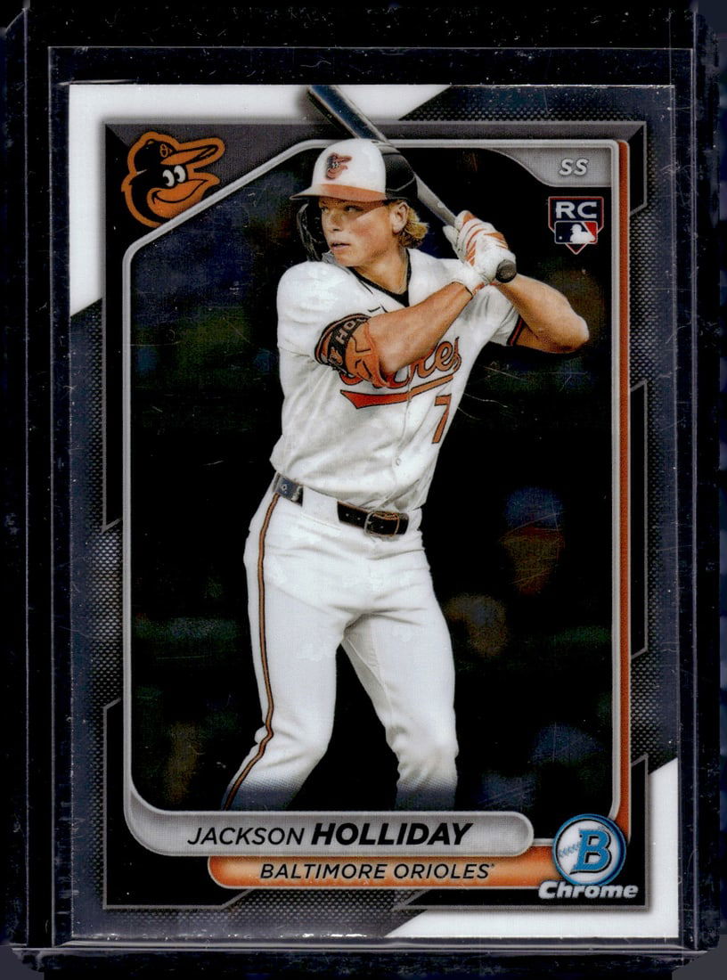 Jackson Holliday Rookie Card 2024 Bowman Chrome #26 Baltimore Orioles (1 of 2)