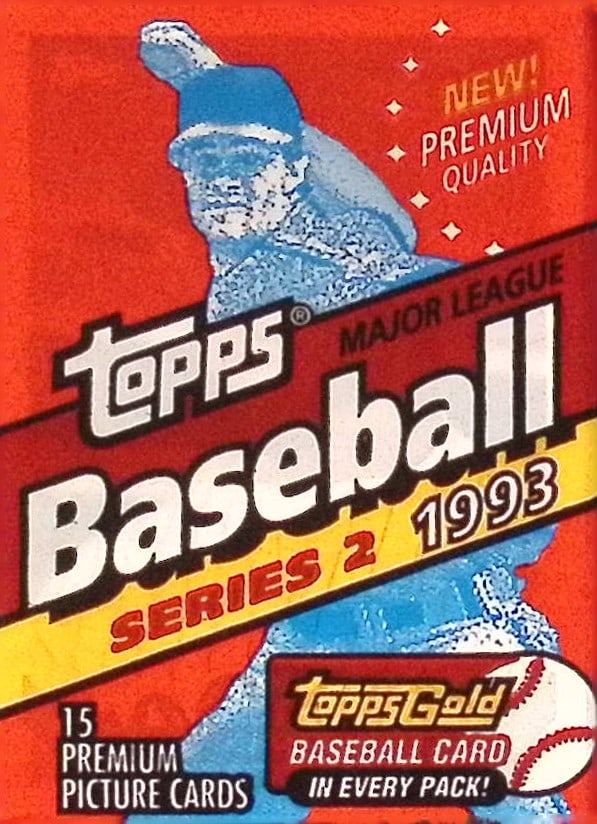 1993 Topps Vintage Series 2 Baseball Card Retail Box Wax Pack (1 of 1)