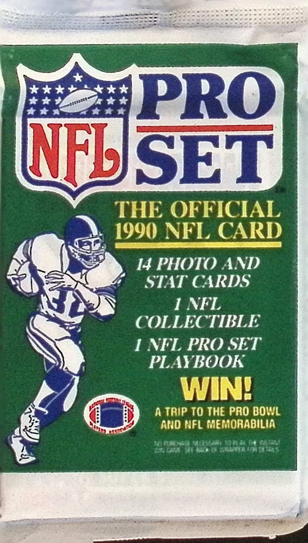 1990 Pro-Set Series 1 Vintage Football Card Retail Box Wax Pack, Sports Cards (1 of 1)