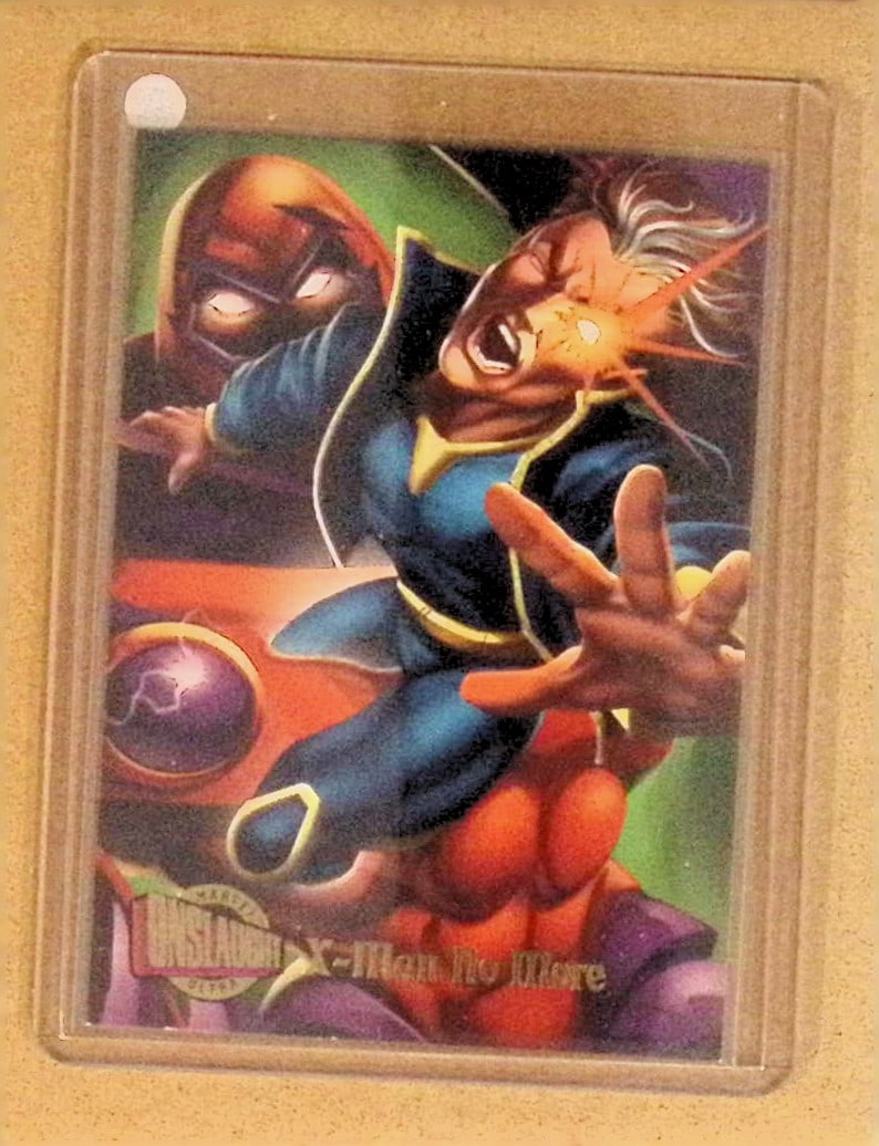 X-Man No More 1996 Fleer Ultra Marvel Onslaught Trading Card #74, See Photos (1 of 2)