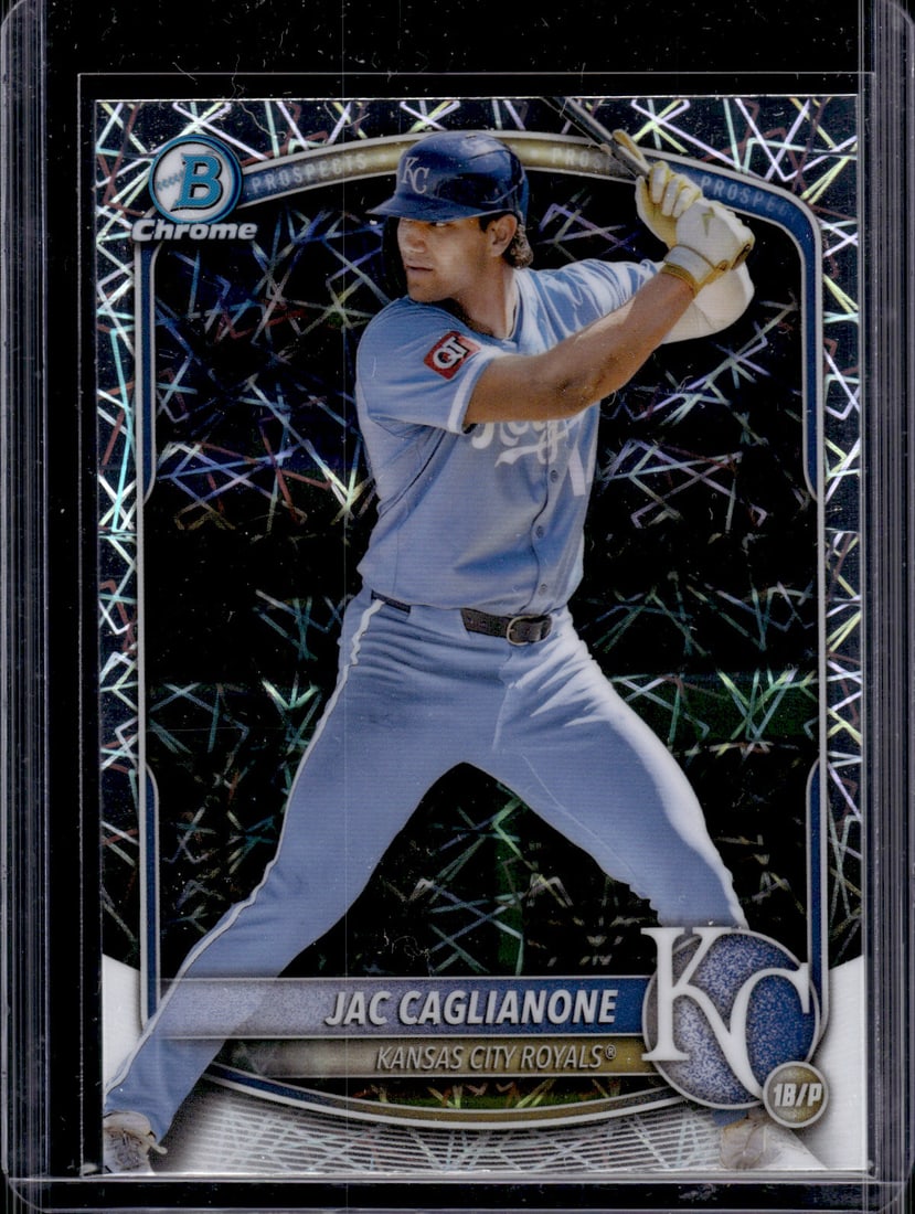 Jac Caglianone Prospects Lazer Refractor 2025 Bowman Chrome #BCP-154 Royals (1 of 2)