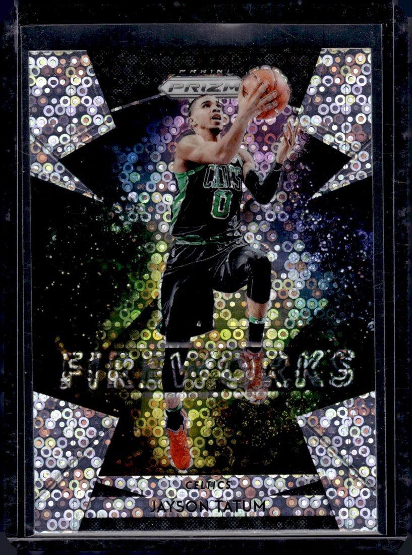 Jayson Tatum Fireworks Fast Break Disco Prizm 2018-19 Panini Prizm #26 Boston Celtics (1 of 2)