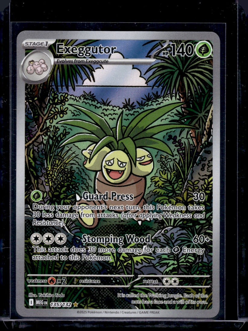 2025 Pokemon Mega Evolution Exeggutor Illustration Rare #135 (1 of 2)