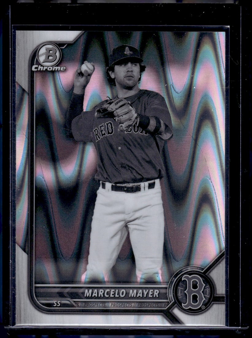 Marcelo Mayer Black/White Raywave Refractor 2022 Bowman Chrome Draft #BDC-123 (1 of 2)