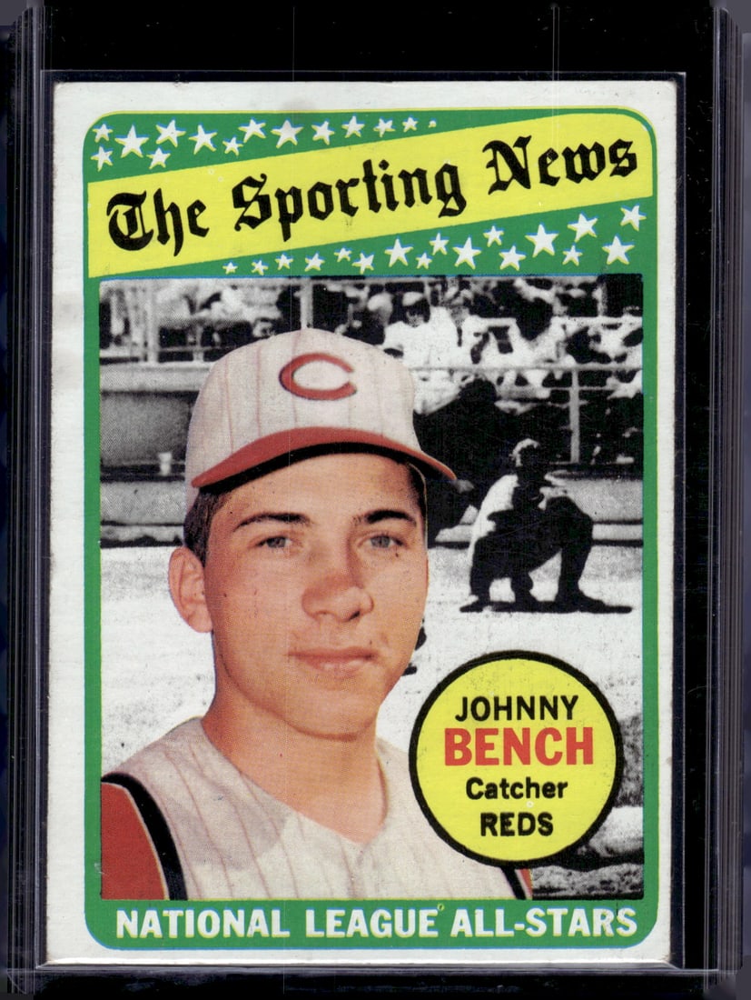 Johnny Bench The Sporting News 1969 Topps #430 Reds Vintage Baseball Card (1 of 2)