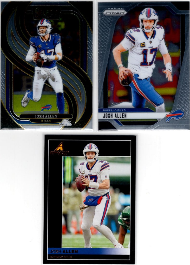 Lot of 3 Josh Allen Football Cards. All Different, See Pictures (1 of 2)
