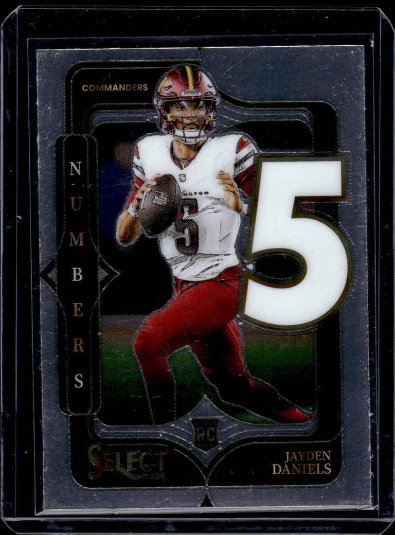 Jayden Daniels Rookie Card Numbers 2024 Select #23 Washington Commanders (1 of 2)