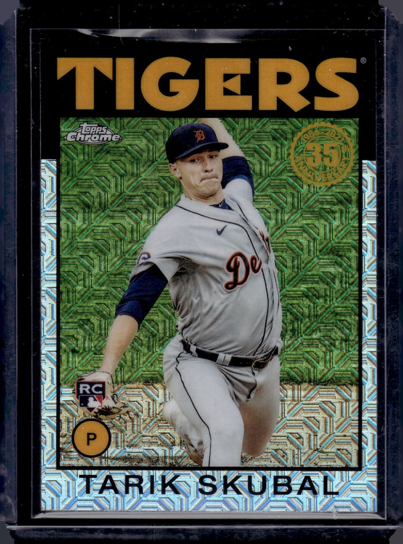 Tarik Skubal Rookie Card Silver Pack Mojo 2021 Topps Chrome #86TC-50 Detroit Tigers (1 of 2)