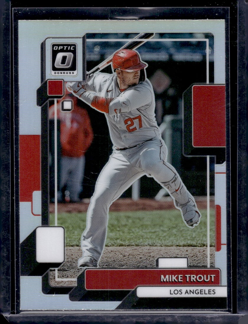 Mike Trout Holo Prizm 2022 Donruss Optic #157 Los Angeles Angels (1 of 2)