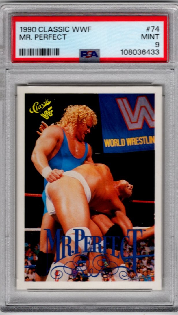 Mr. Perfect 1990 Classic WWF #74 PSA 9 (1 of 2)