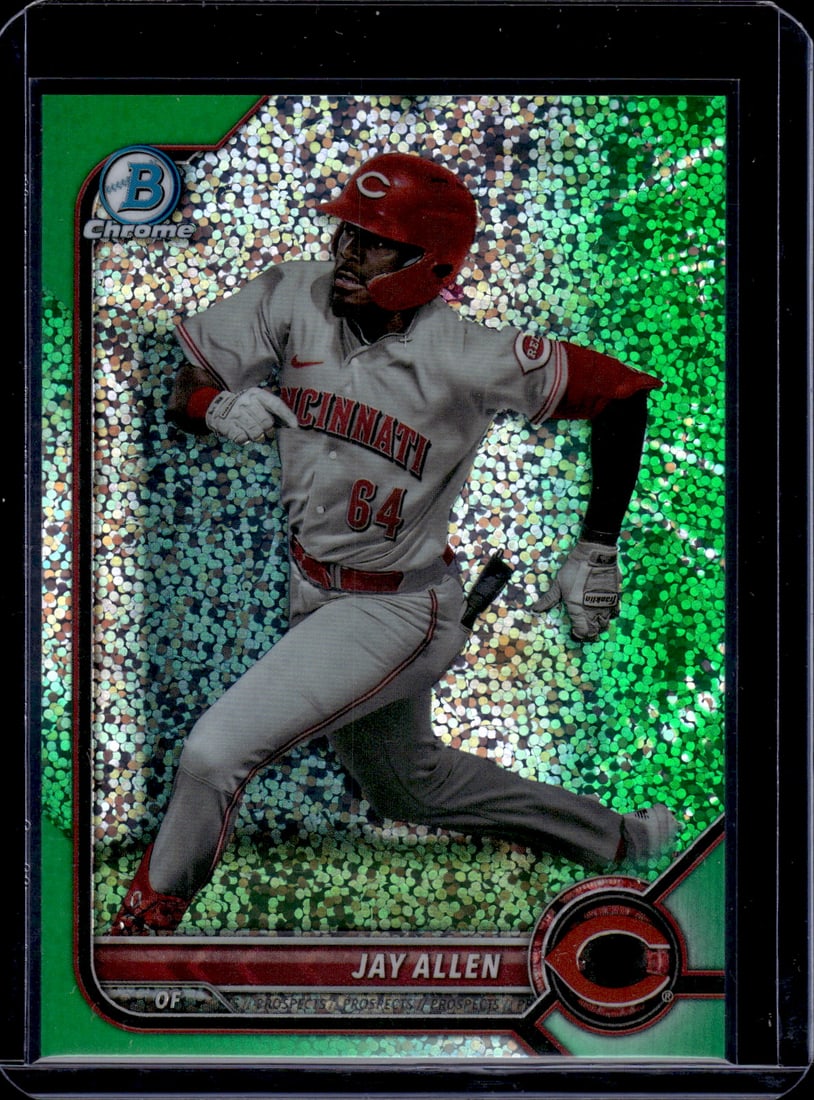 Jay Allen Prospects Green Sparkle Refractor /99 2022 Bowman Chrome Draft #BDC-192 (1 of 2)