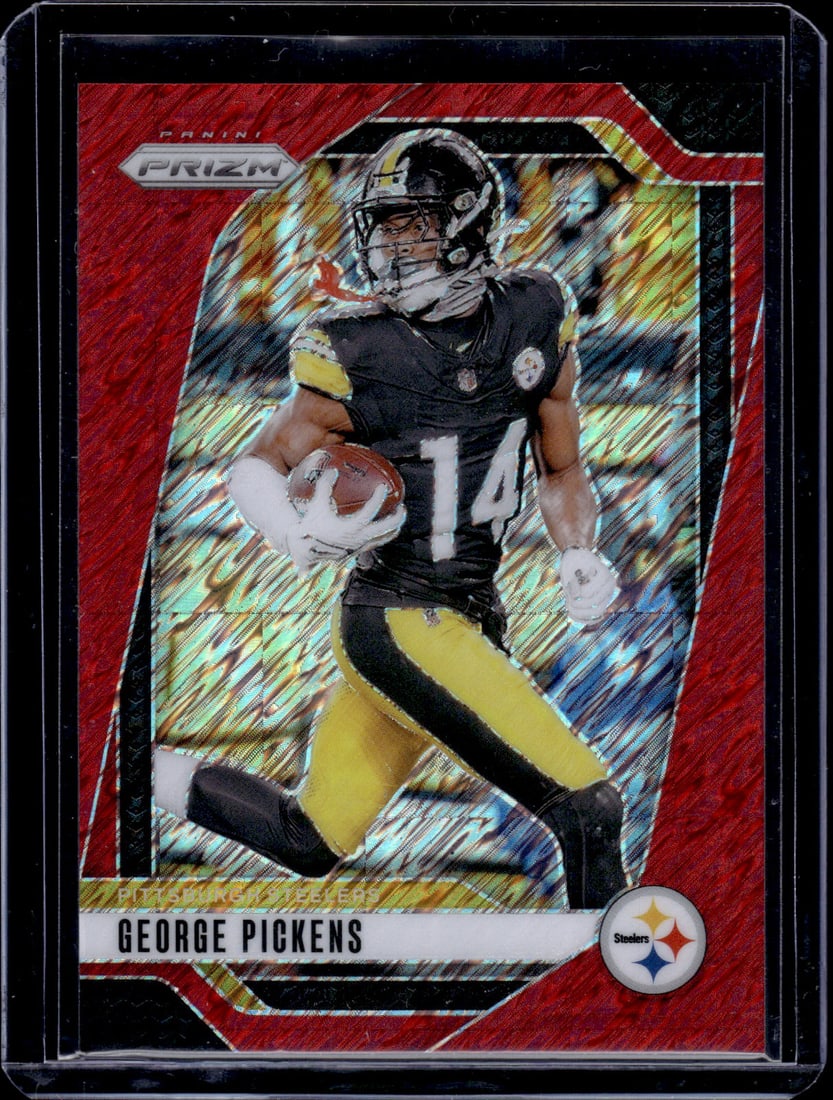 George Pickens Red Shimmer /35 2024 Panini Prizm #243 Steelers, Cowboys (1 of 2)