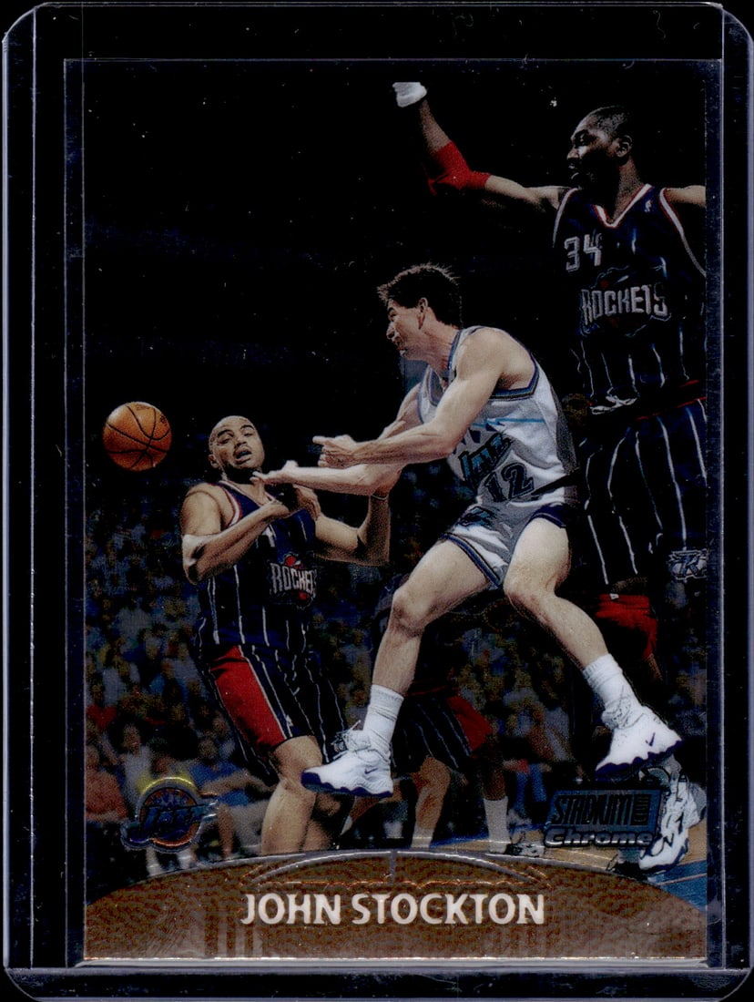 John Stockton 1999-00 Topps Stadium Club Chrome #105 Utah Jazz (1 of 2)