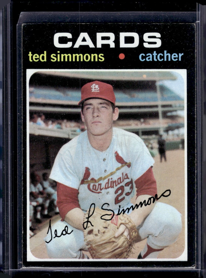 Ted Simmons Rookie Card 1971 Topps #117 Cardinals Vintage Baseball Card (1 of 2)