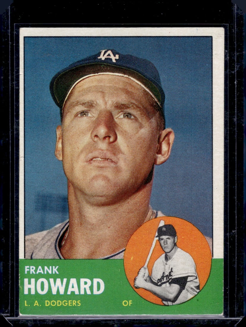 Frank Howard 1963 Topps #123 Dodgers Vintage Baseball Card (1 of 2)