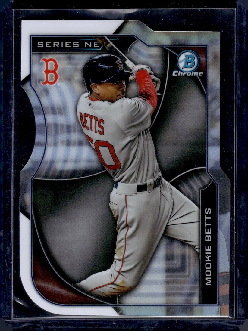 Mookie Betts Die Cut Refractor 2015 Bowman Chrome #SN-MBE Red Sox, Dodgers (1 of 2)