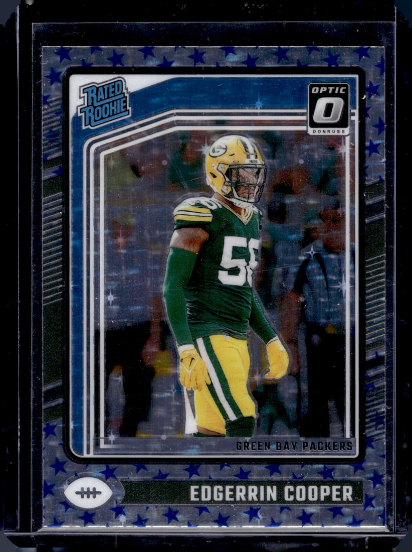 Edgerrin Cooper Rookie Card Stars Prizm SP 2024 Donruss Optic #231 Packers (1 of 2)