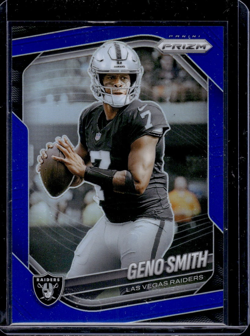 Geno Smith Blue Prizm SSP 2025 Panini Prizm #103 Las Vegas Raiders (1 of 2)