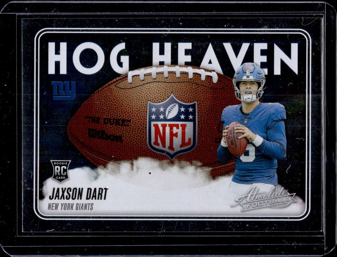 Jaxson Dart Rookie Card Hog Heaven 2025 Absolute #JJ-JDT New York Giants (1 of 2)