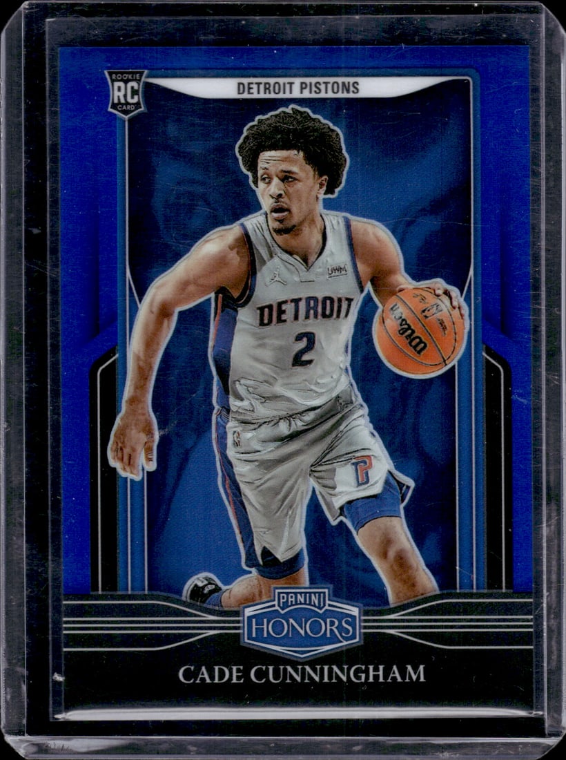 Cade Cunningham Rookie Card Blue /99 2021-22 Chronicles Honors #685 Pistons (1 of 2)