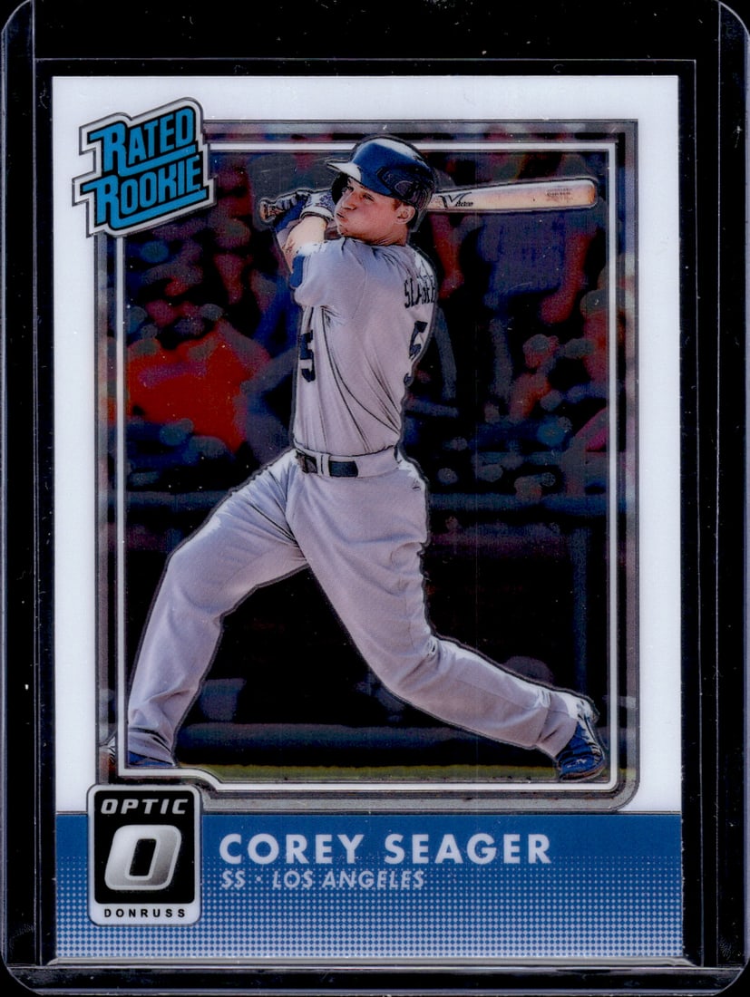 Corey Seager Rookie Card 2016 Donruss Optic #32 Dodgers, Rangers (1 of 2)