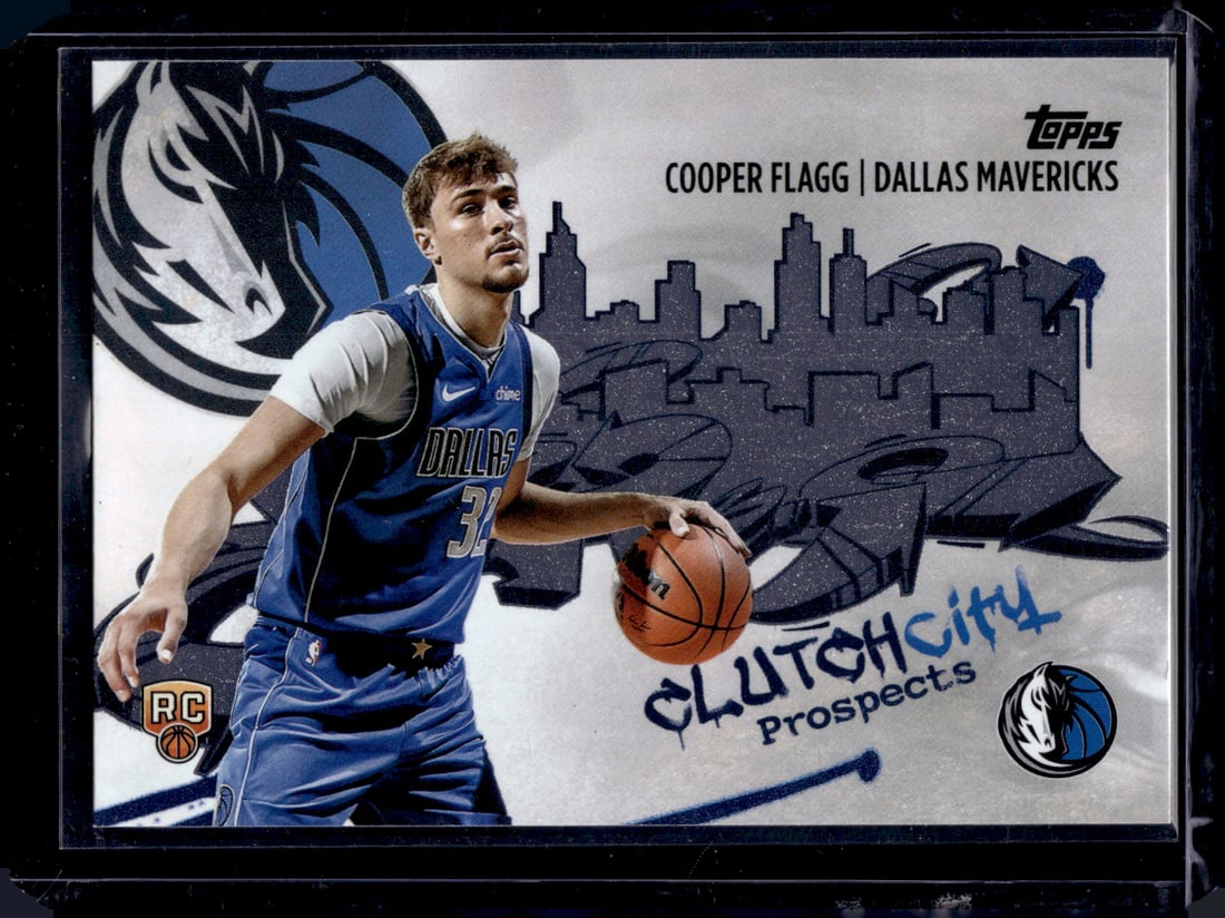 Cooper Flagg Rookie Card Clutch City Prospects 2025-26 Topps #CC-1 Mavericks (1 of 2)