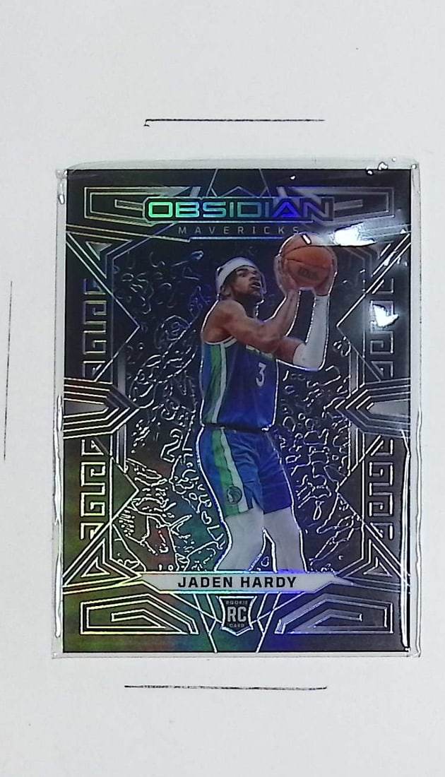 Jaden Hardy Rookie Card 2022 Panini Obsidian Holo Prizm #193 Dallas Mavericks (1 of 2)