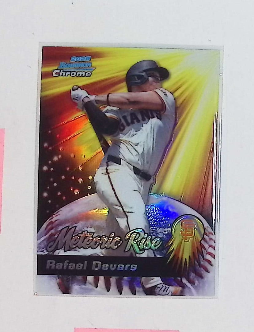 Rafael Devers Meteoric Rise Insert Card 2025 Bowman Chrome #MR-13 (1 of 2)