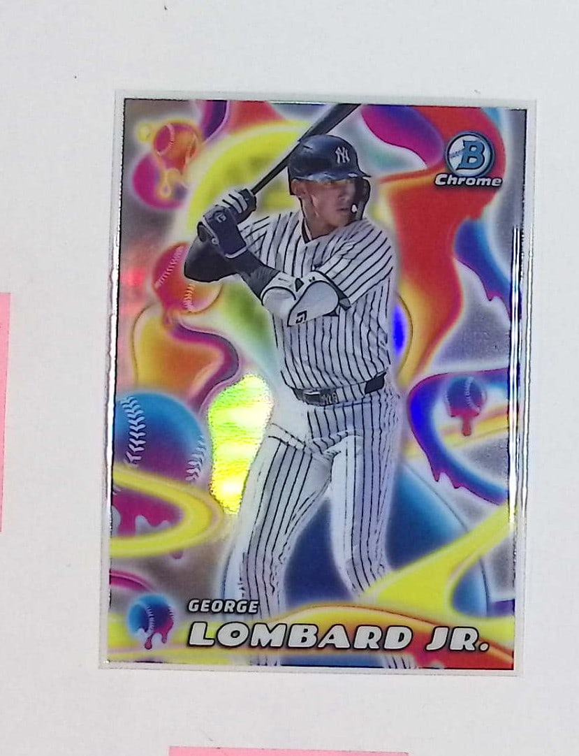 George Lombard, Jr. Rookie Prospect Card Melt Mashers Insert 2025 Bowman Chrome #MM-20 (1 of 2)