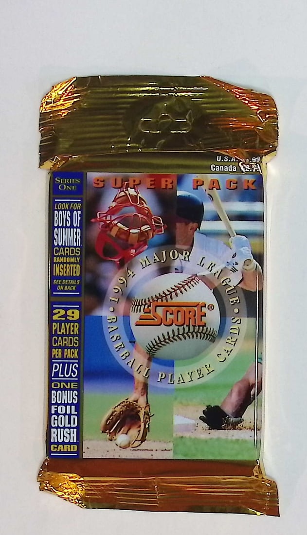 1994 Score Series 1 Super Pack 29 Cards, 1 Foil Card & Boys of Summer Inserts Vintage Baseball Cards (1 of 1)