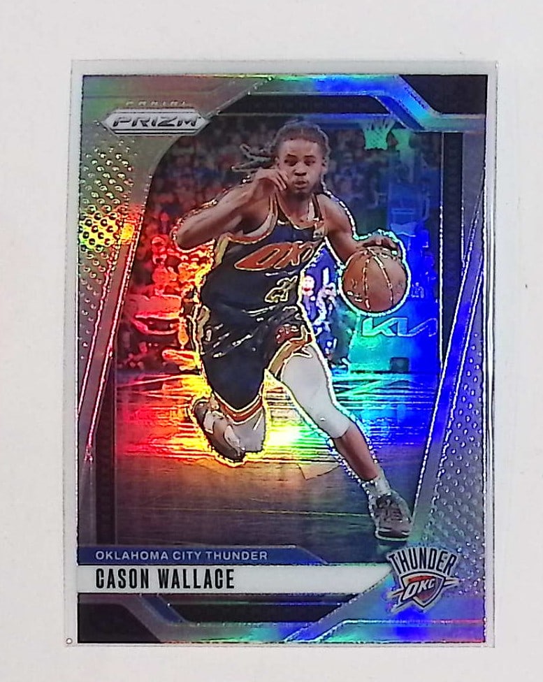 Cason Wallace Rookie Card Silver Prizm 2024 Panini Prizm #212 NBA Basketball Card (1 of 2)