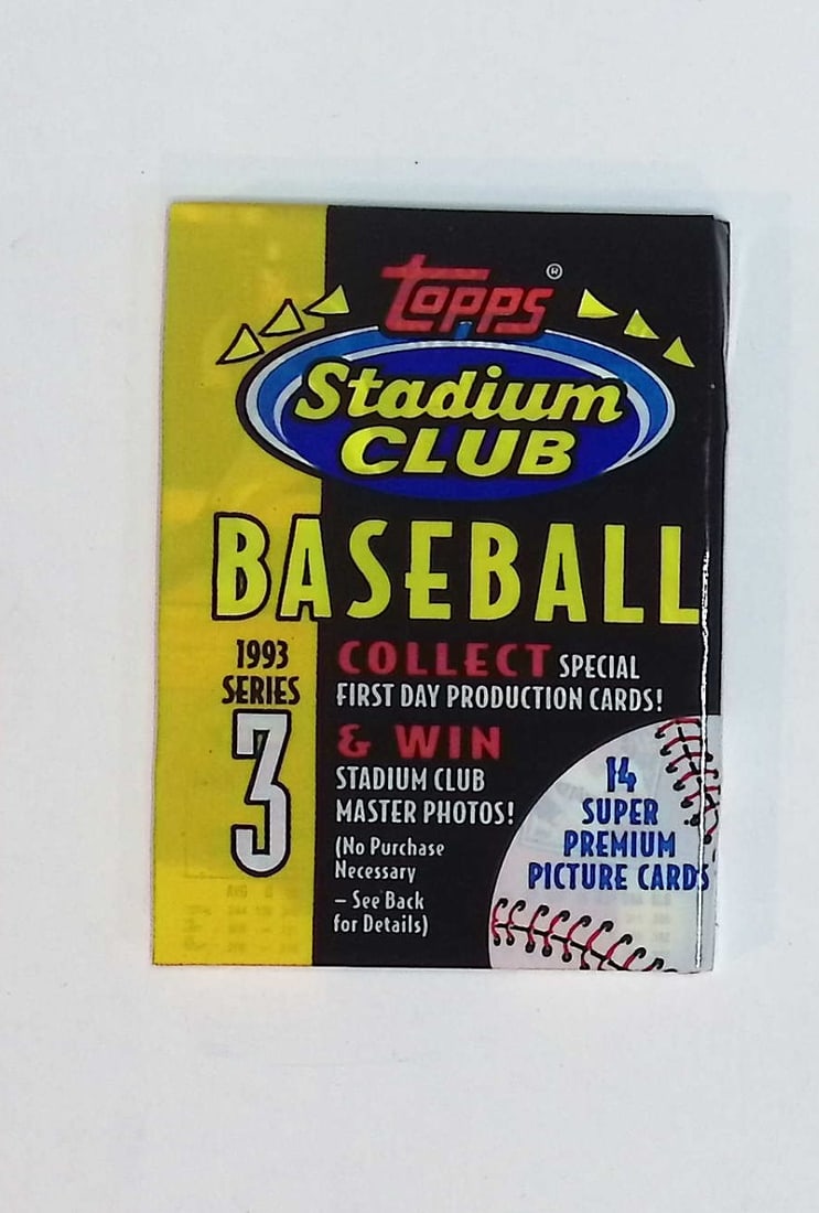 1993 Topps Stadium Club Series 3 Vintage Baseball Retail Box Wax Pack (1 of 1)