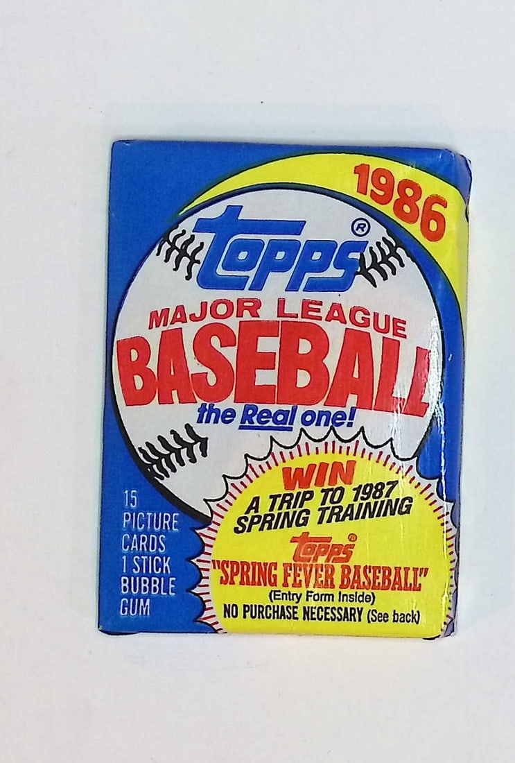 1986 Topps Series 1 Vintage Baseball Cards Retail Box Wax Pack Sports Card (1 of 1)