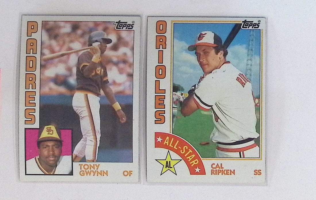 Cal Ripken, Jr. & Tony Gwynn 1984 Topps #'s 400 & 251 Vintage Baseball Hall of Fame (1 of 2)