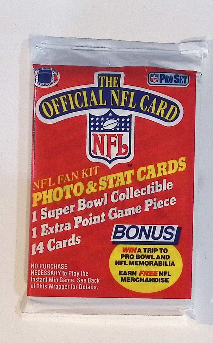 1989 Pro-Set Football Cards Retail Box Wax Pack, Sports Cards (1 of 1)
