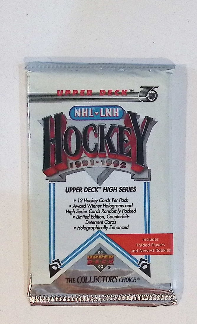 1991-92 Upper Deck HIGH SERIES Hockey Card Retail Box Pack (1 of 1)