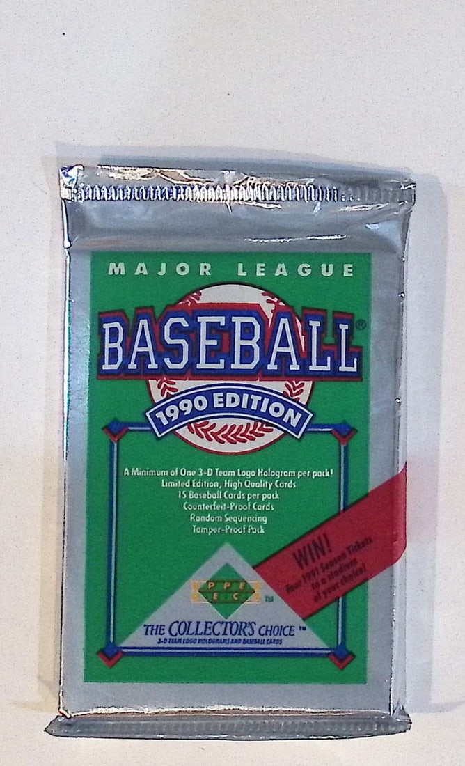 1990 Upper Deck Collector's Series Vintage Baseball Card Retail Box Pack- MLB Sports Trading Card (1 of 1)
